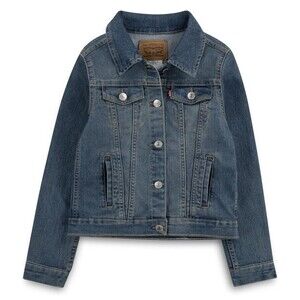 Levi’s Youth Jean Jacket Kids Denim Trucker Jacket Size M 10 12  New with Tags
